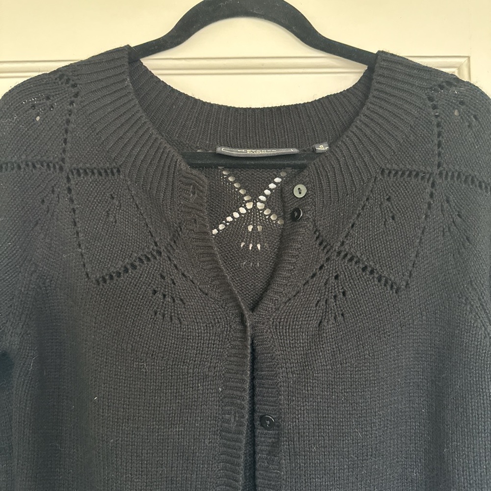 Fletcher by Lyell Cut Out Cardigan Sweater Button